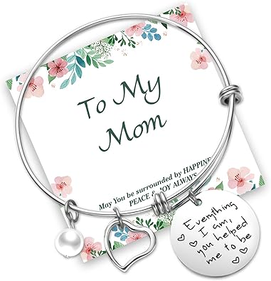 mother daughter engraved bracelets