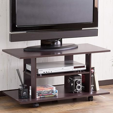 Amazon システムk テレビ台 テレビボード 32型対応 幅80cm キャスター付き ブラウン ローボード テレビ台 オンライン通販