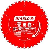 Freud D1040X Diablo 10-Inch 40-Tooth ATB General Purpose Saw Blade with 5/8-Inch Arbor and PermaShield Coating
