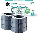 Tommee Tippee Simplee Sangenic Refill Cassettes Pack of 6