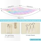 MHJY Toy Hammock for Stuffed Animals LED Light Large Corner Net view 6