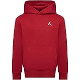 Jordan Big Kids' Brooklyn Fleece Pullover Hoodie (95D232-R78, Gym Red)