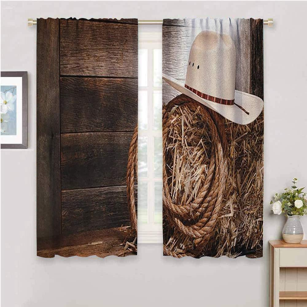 Western Curtain Panels, Curtains 45 inch Length American