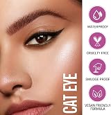 KIMUSE Winged Eyeliner Stamp-2 Waterproof Smudge-Proof Black view 6
