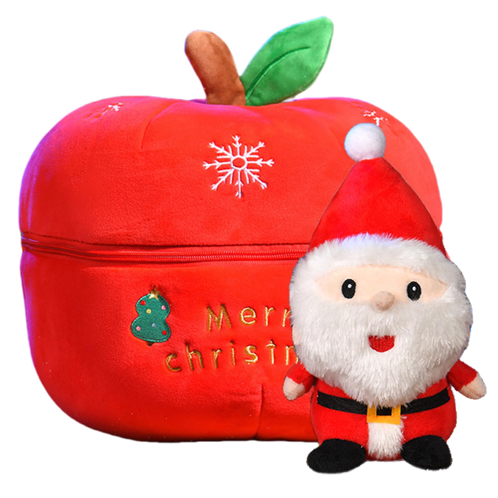 20cm Christmas Stuffed Santa Apple Plush Toy, 30cm Christmas Santa Plushies Dolls, Soft Toy, Squishys, Xmas Gifts for Kids, Home Decor