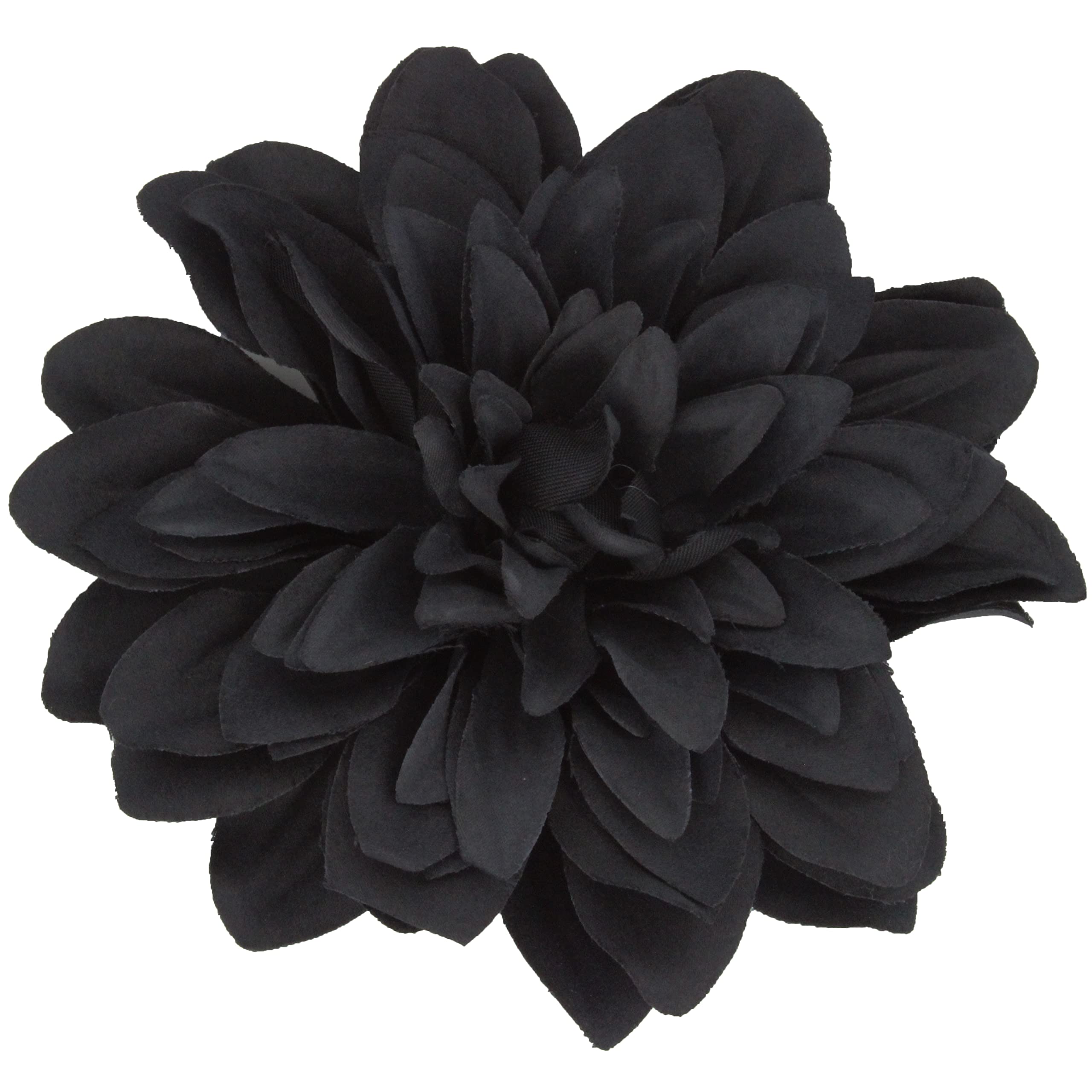 Hair Flower Clip Fascinator Ieal for Weddings Chrysanthemum Black