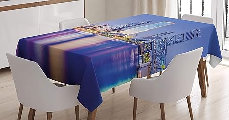 Happy Sunday Cotton Linen Apartment Decor Tablecloth Jacksonville