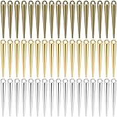 SUNNYCLUE 1 Box 90Pcs 3 Color Metal Spike Charms Cone Charm Bulk Gold Silver Antique Bronze Alloy Vintage Gothic Long Spikes Cones Pendants for Jewelry Making Necklace Bracelets Earrings DIY Crafts