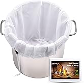 Extra Large Brew Bags Reusable,3 Pack 26"x22"Fine Mesh Strainer Bag for Home Brewing Hops Grains Wine Beer Making Drawstring
