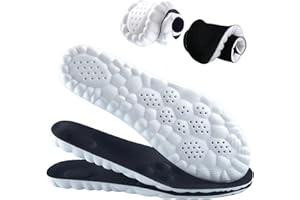 PETYICESN Cloud Soles for Men, Insoles for Men, 4D Cloud Soles, Cuttable, Anti Fatigue, Shock Absorption, Foot Pain Relief (L: Men7-11)