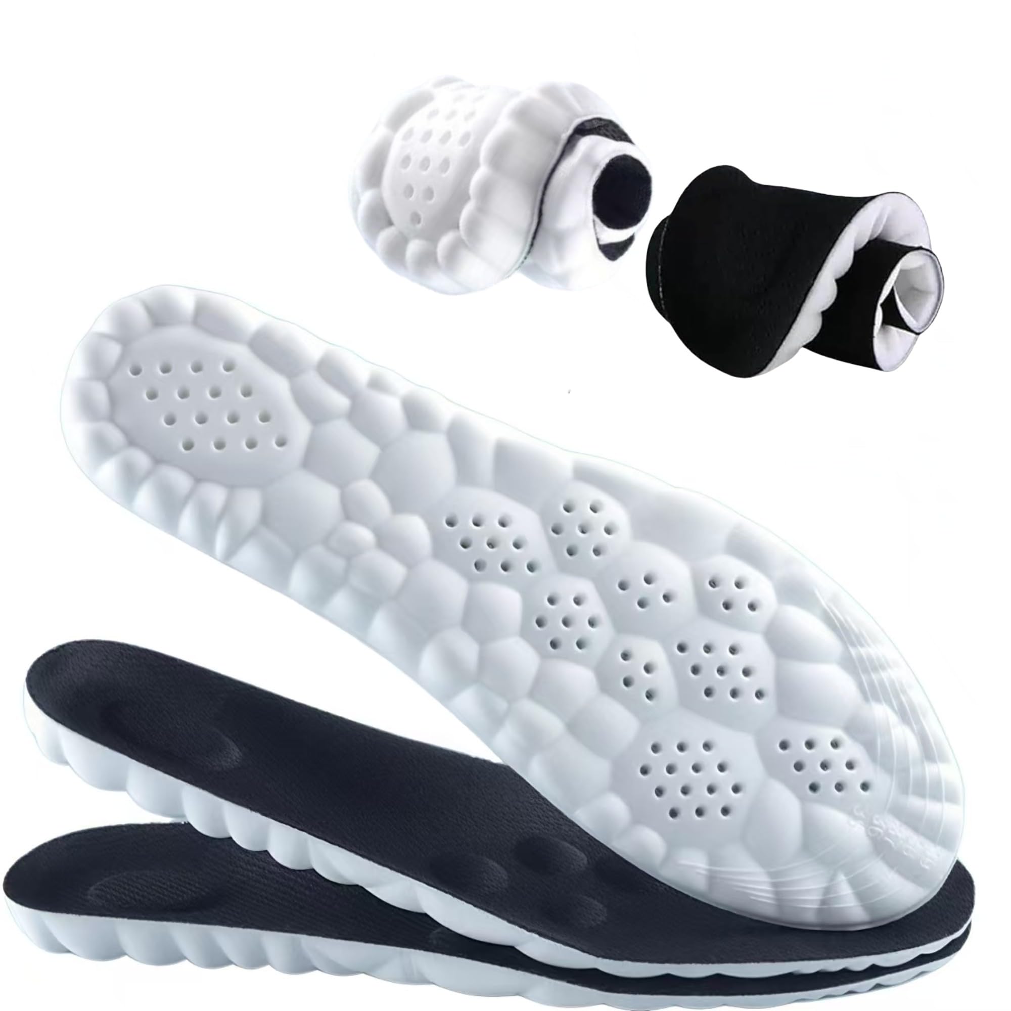 Photo 1 of Cloud Soles for Men, Insoles for Men, 4D Cloud Soles, Cuttable, Anti Fatigue, Shock Absorption, Foot Pain Relief (L: Men7-11)