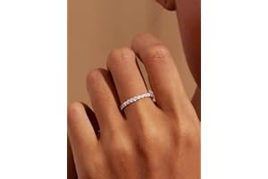 1pc Sparkle White Interval Zircon Engagement Ring Wedding Band For Women Silver Material Promise Ring Eternity Ring Fine Jewe