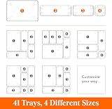Lifewit 41 Pcs Makeup Drawer Organiser Plastic Storage Bins Dividers view 3
