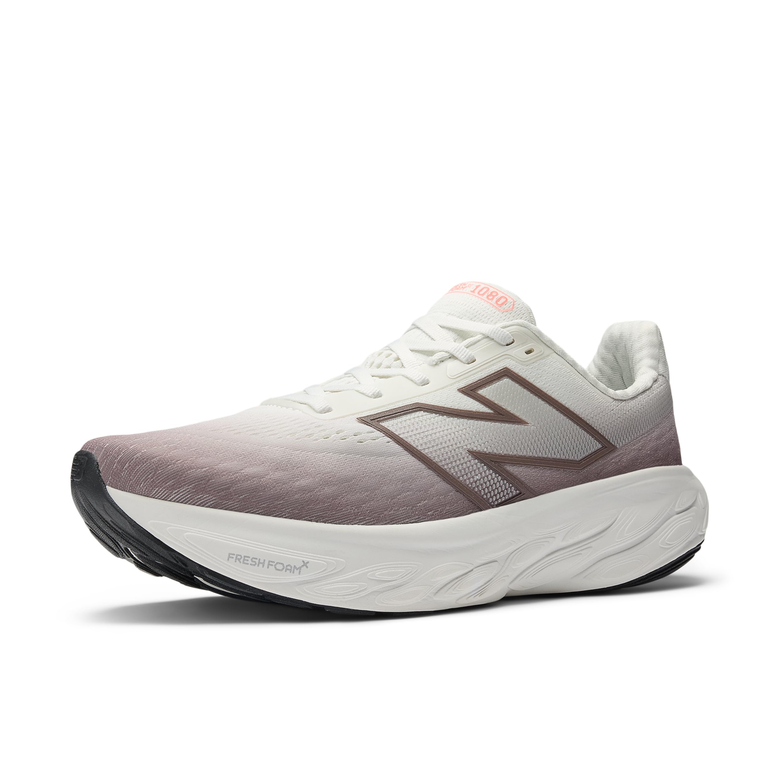 New Balance Men's Fresh Foam X 1080 V14 Running Shoe, Earth Shadow/Reflection/Urgent Red, 12 M Image