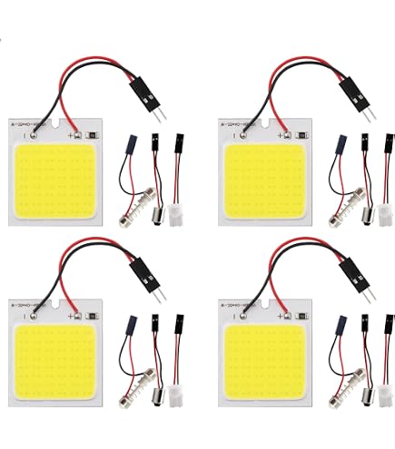 Kit éclairage LED COB 36 SMD - 10 Panneaux + 12 Adaptateurs - Super Lumineux Blanc - Pour Modélisme Et DIY