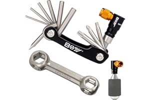 MATYKIT Multitool Wrench Set for Bike Tools with CO2 Inflator and Bone Wrench, Multi Function Accessories Set, Must-Have for Cyclist for Emergency/Repairs/Removing/Replacing/Maintenance/Gift