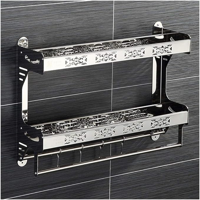 YTEVYT Bathroom Shelf Stainless Steel Wall Mounted Bathroom