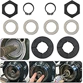 Sporthfish Thrust Washer Snap Ring Kit Compatible with Ford Super Duty F250 F350 Excursion 98-04 Dana 50 60 Front Axle with Leaf Spring Front Suspension 701166X 47766 620142, 10PCS