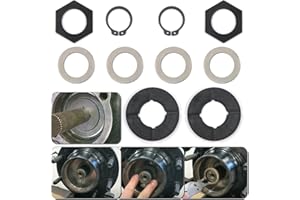 Sporthfish Thrust Washer Snap Ring Kit Compatible with Ford Super Duty F250 F350 Excursion 98-04 Dana 50 60 Front Axle with Leaf Spring Front Suspension 701166X 47766 620142, 10PCS