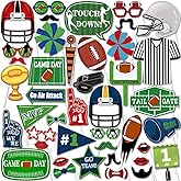 42Pcs Football Photo Booth Props Kit Game Day Decorations Sport Game Day Party Supplies Decorations
