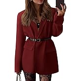 BTFBM Blazers for Women 2026 Spring Business Casual Clothes Open Front Oversized Winter Coats Work Office Suit Jackets