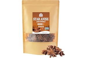 52USA Star Anise Whole, 4 Ounce (Pack of 1), NON-GMO Verified Chinese Star Anise Whole, Dried Star Anise Pods for Tea and baking