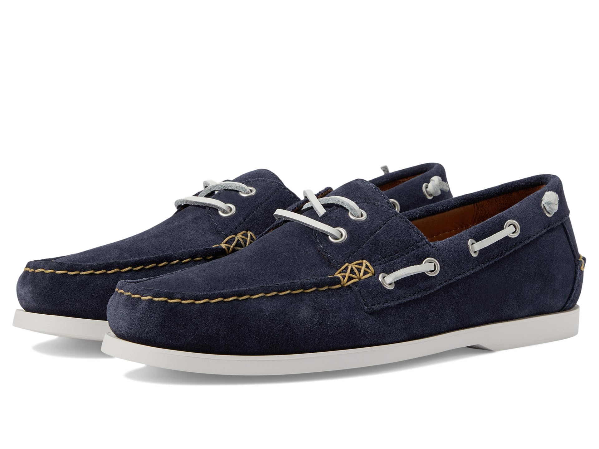 POLO RALPH LAUREN Men’s Merton Suede Boat Shoes, Hunter Navy, Blue, 13 Medium US