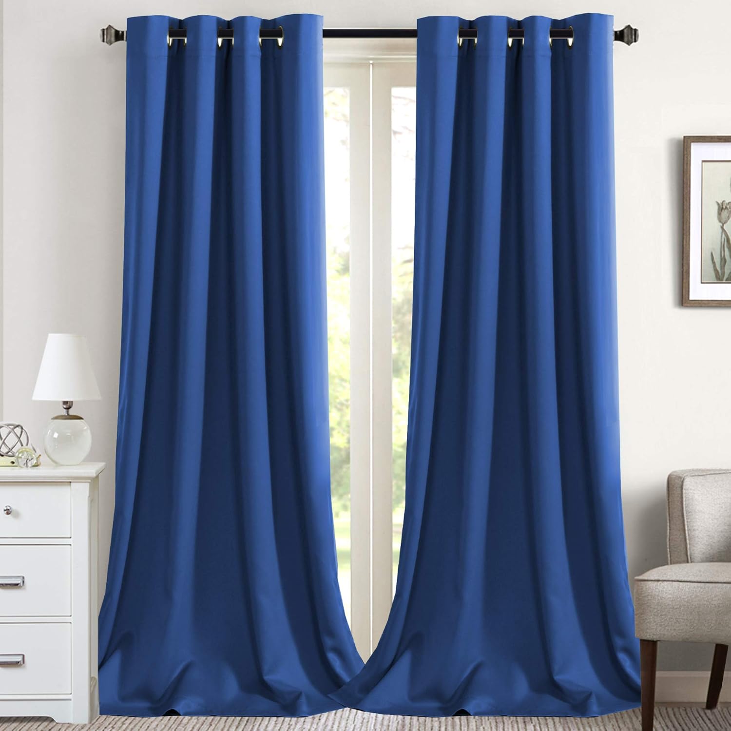 Best draperies for living room blue