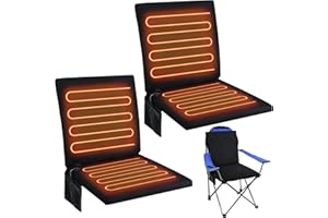 Thyle Portable Heated Seat Cushion for Bleachers Foldable Heating Cushion 3 Mode Adjustable Heated Stadium Chair Bleacher Seat for Bleachers Indoor, Power Bank Not Included