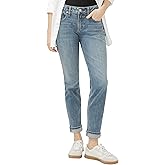 Silver Jeans Co. Womens Boyfriend Mid Rise Slim Leg Jeans