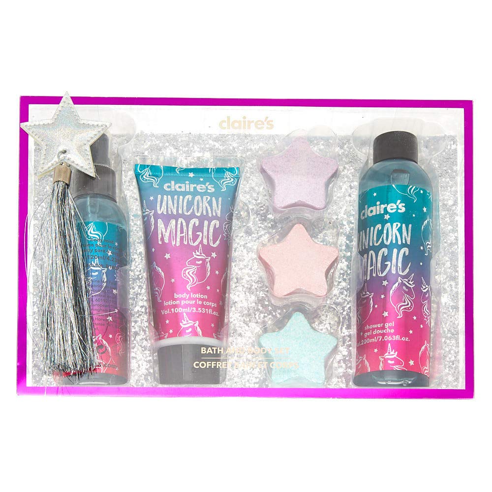 Claire's Girl's Unicorn Magic Bath and Body Set 6 Pack Pink Claire's