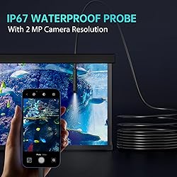 Endoscope Camera with Light, GinoCaco 1920P HD