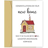 Zoytonky New Home Congratulations Card - First Housewarming & Moving Day Card