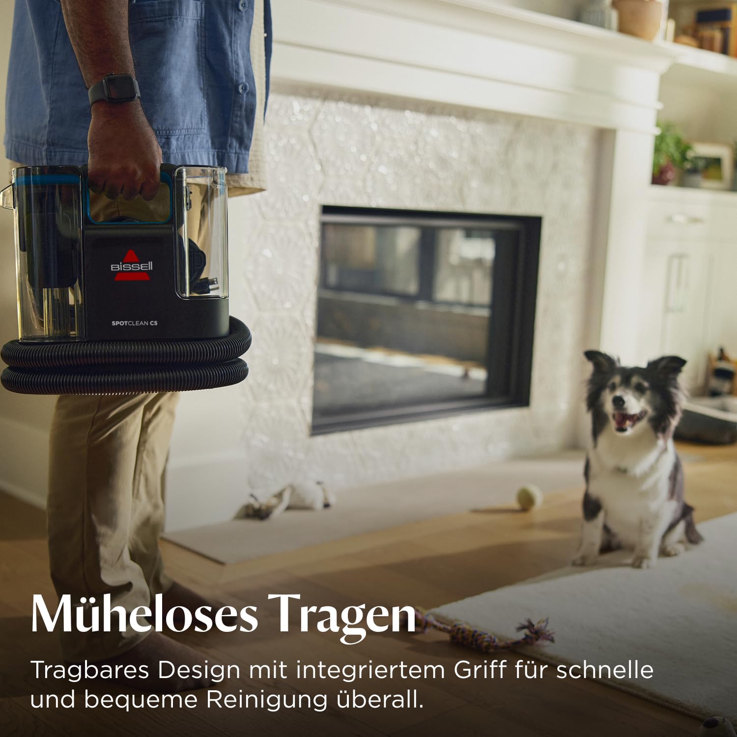 BISSELL SpotClean C5, Polsterreiniger Gerät, Teppichreiniger mit Triple Action System, Leichtgewicht Waschsauger, Nasssauger für Teppiche, Polster, Auto & Mehr, Leistungsstarker 400W Motor, 3861N 7