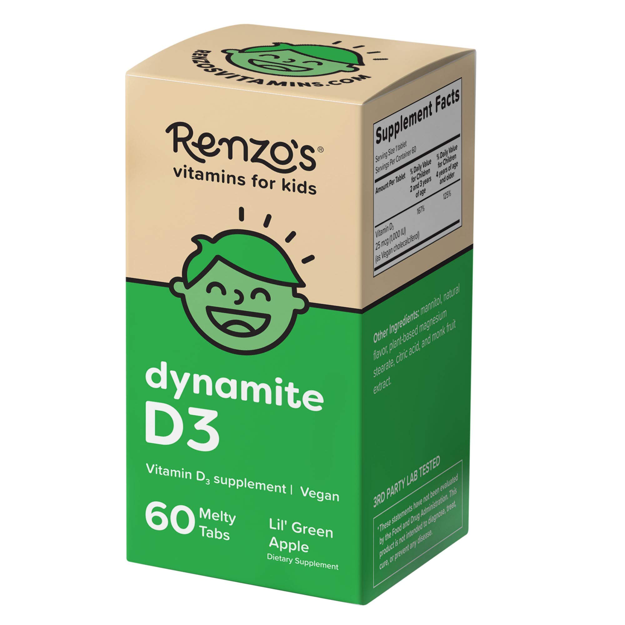 Renzo's Vitamins Stronger Now Bundle - Picky Eater Kids Multivitamin, Hercules Calcium, and Vitamin D3 for Kids