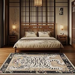 Pphcpx Tibetan Tiger Rug for Living Room 6x9 ft