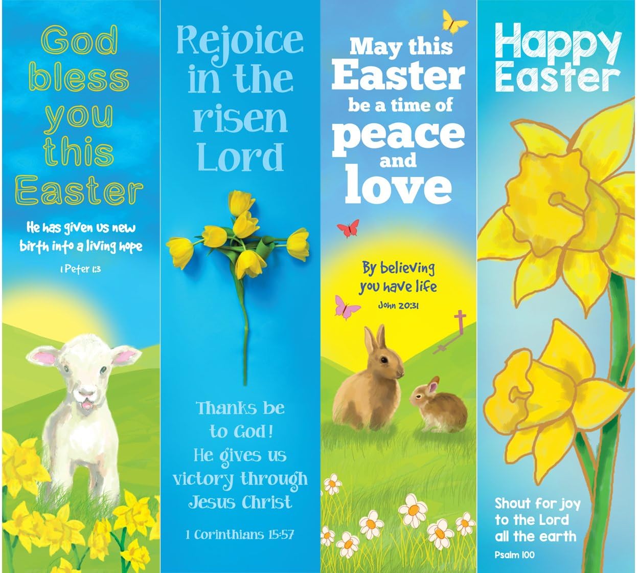Easter Bookmarks - X40 Pack