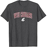 Washington State Cougars Arch Over Dark Heather T-Shirt