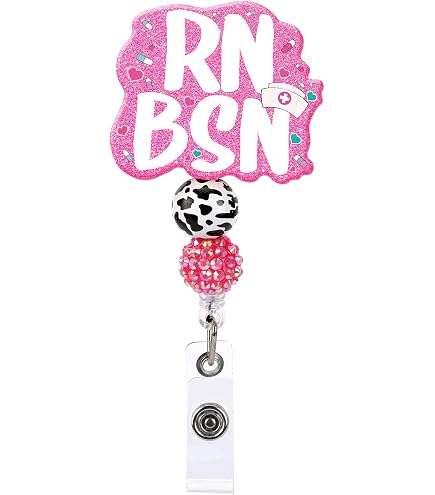 Arakulago Cute Nurse Badge Reel - Retractable ID Holder With 360° Clip, Medical Assistant Accessory