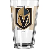 Logo Brands NHL 16oz Overtime Pint Glass (Vegas Golden Knights)
