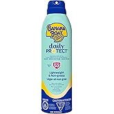 Banana Boat Daily Protect Sunscreen Spray SPF 50+ Broad Spectrum| Everyday Sunscreen, Lightweight, Fragrance Free, Non-Greasy