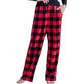 Giggling Getup Womens Pajama Pants Soft Flannel Fleece Pajama Bottoms Sleep & Lounge Pants with Pockets and Drawstring