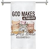 GOOZHO Christian Baking Kitchen Towels, Gifts for Bakers Baking Lovers Women Dish Tea Towels for Kitchen Bakery, Christian Gifts for Women Hand Towels, 16x24 Inches