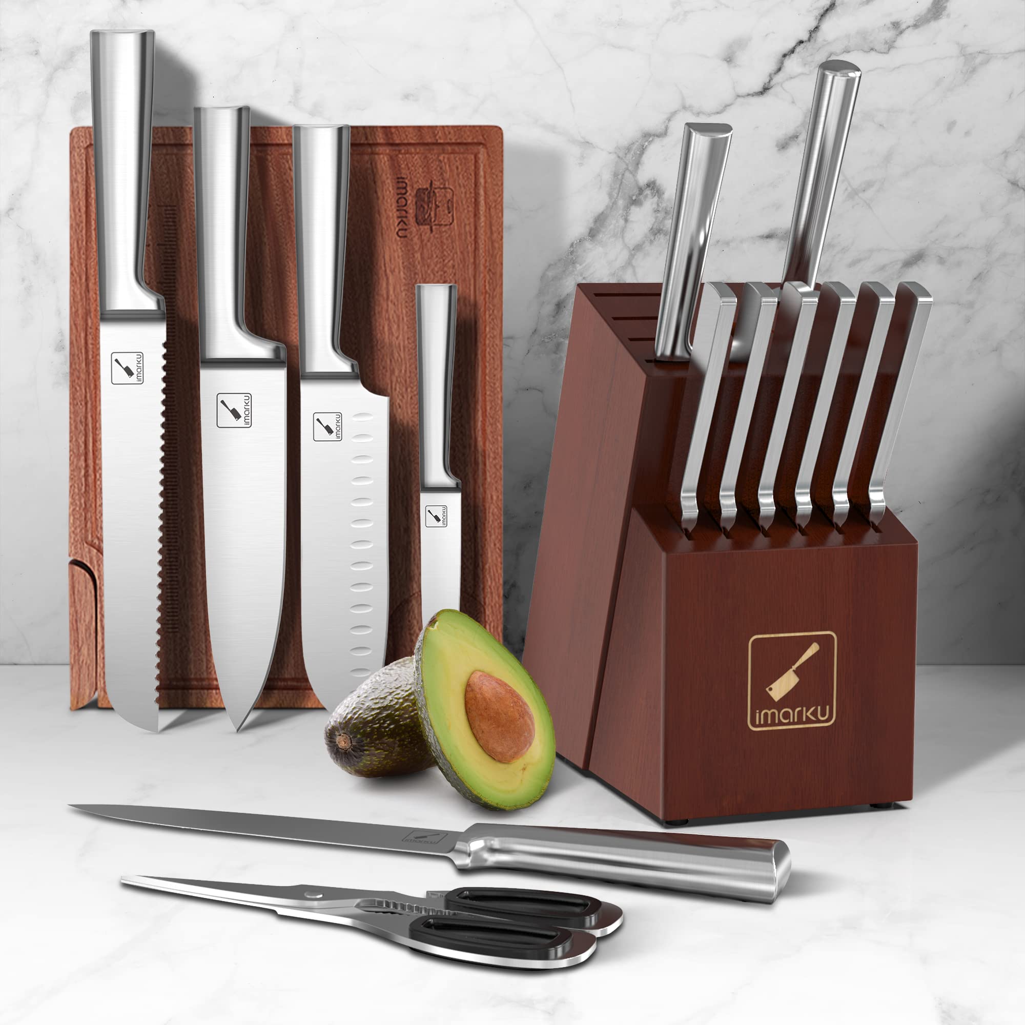  Japanese Stainless Steel Knife Block Set