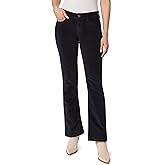 WallFlower Womens Feisty Curvy Low Rise Slim Flare Corduroy Juniors Pants