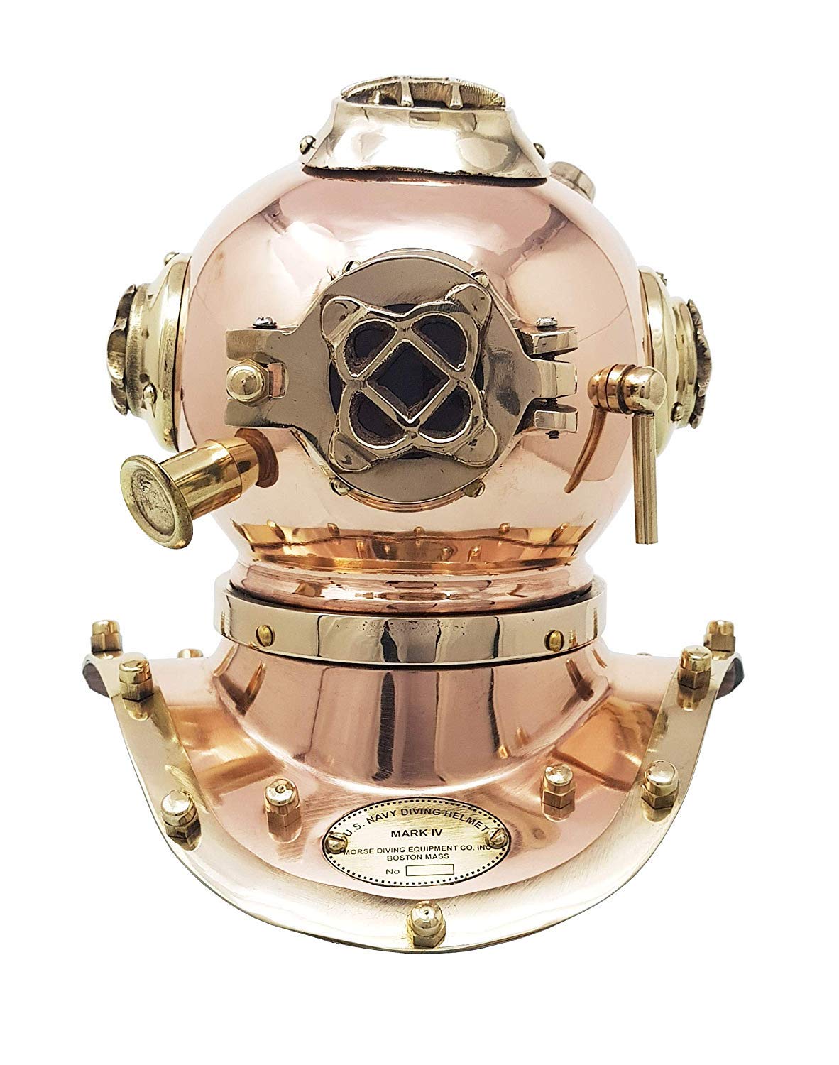 Nautical Replica Antique Reproduction Sea Diver Decorative Diving Helmet Desk Red Halloween Decor