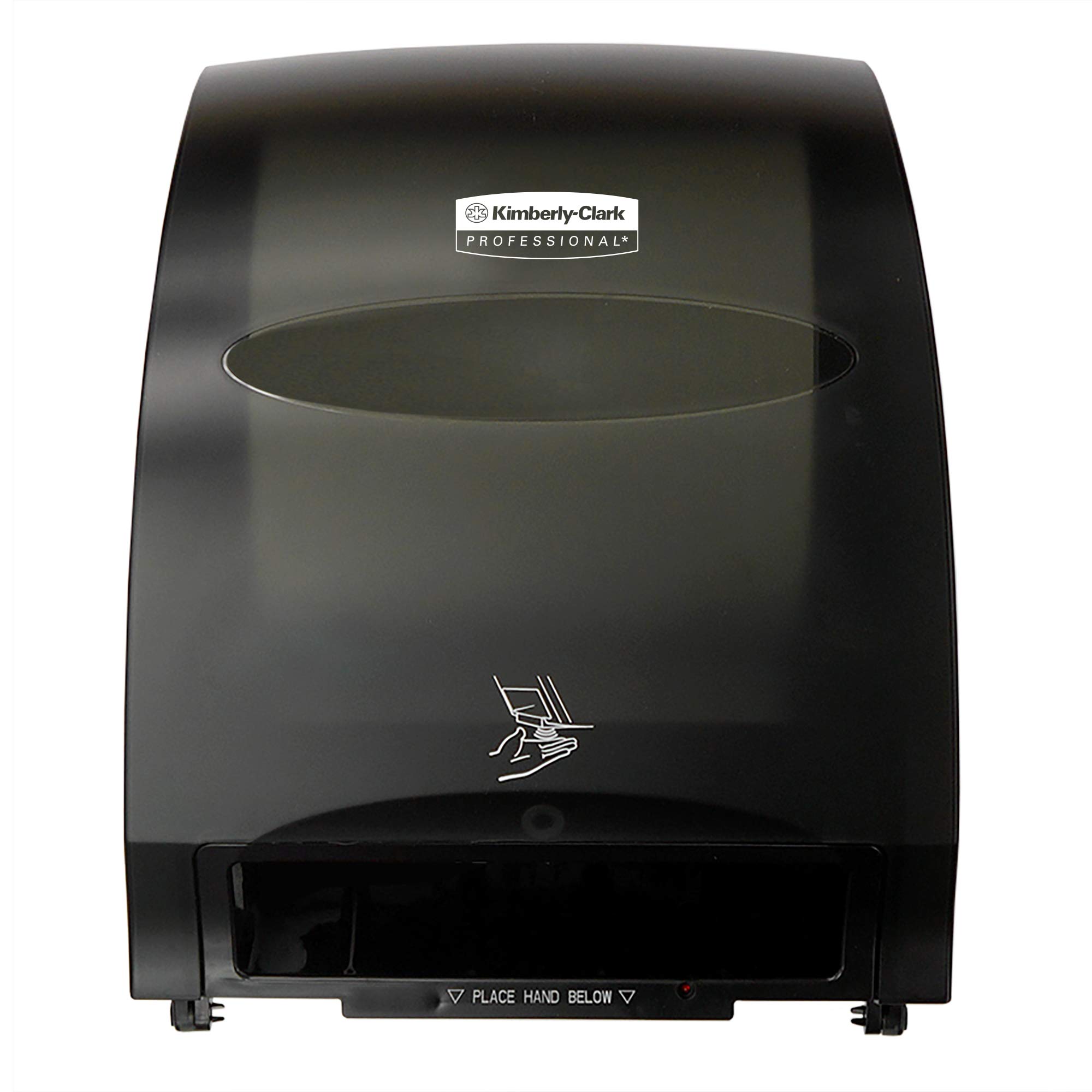 Photo 1 of Kimberly-Clark Professional Automatic Hard Roll Paper Towel Dispenser (48857), Black, Universal 1.75" Core Compatible, Wall Mounted, for Commercial Hand Towels (Qty 1)