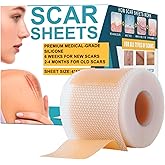 Seysrafim Silicone Scar Sheets,Silicone Scar Tape For Surgical Scars,Silicone Scar Removal Strips For Surgical,C-Section,Tummy Tuck, Keloid Scars Bump Removal (1.6"X 59" Roll-1.5M)