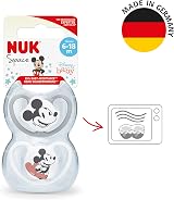 NUK Space Baby Dummy 6-18 Months Mickey Mouse 2 Count BPA-Free Silicone view 6
