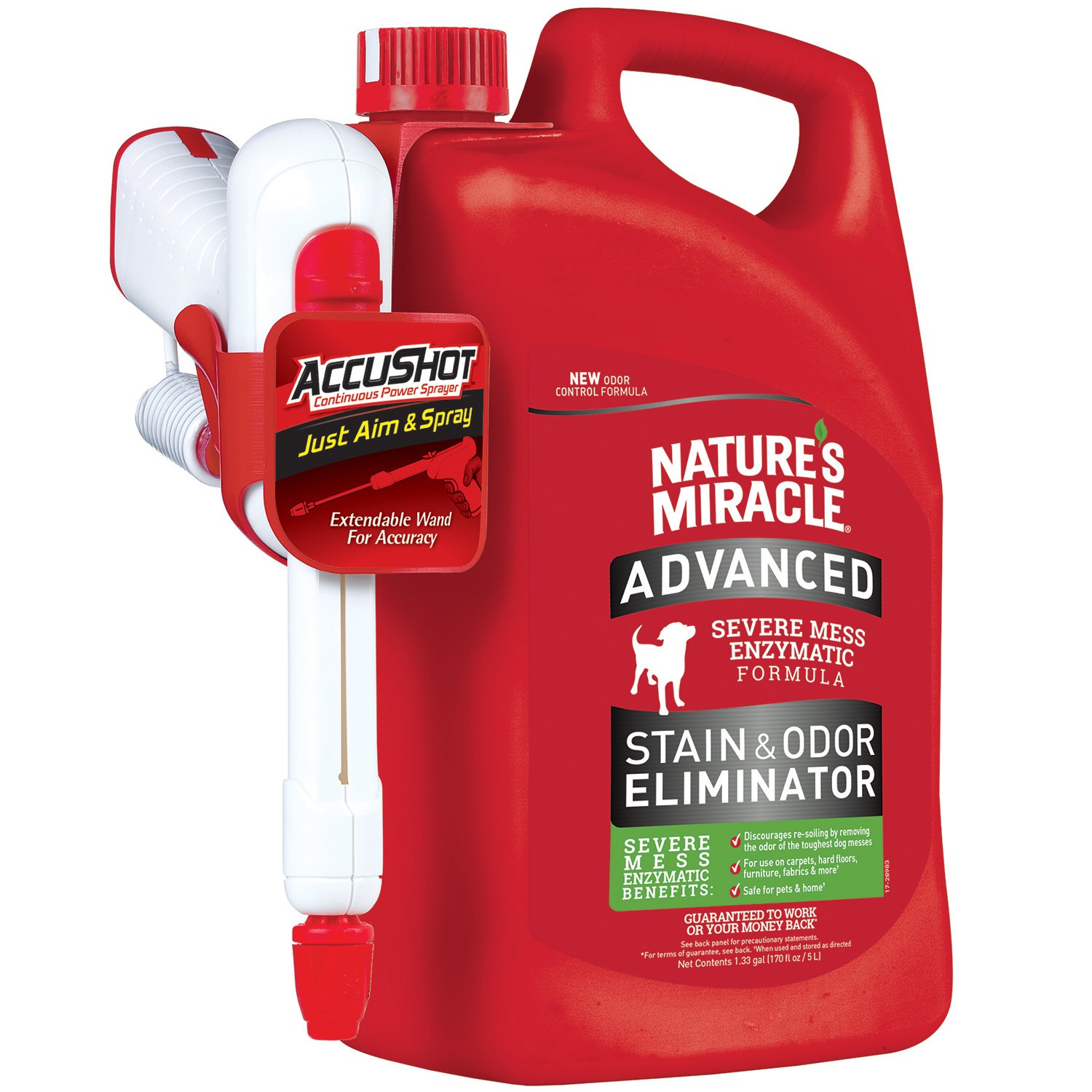 Nature's Miracle Advanced Stain and Odor Eliminator Dog for Severe Dog Messes
